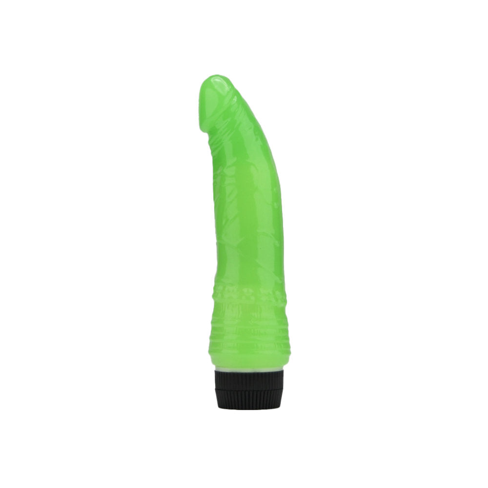Loving Joy 7 inch Realistic Vibrator Glow in the Dark värisevä dildo