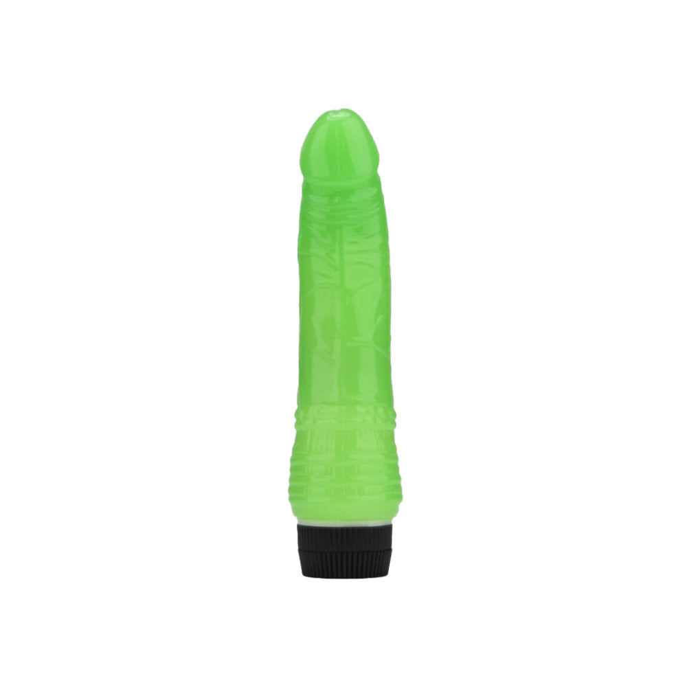 Loving Joy 7 inch Realistic Vibrator Glow in the Dark värisevä dildo | intimi.fi
