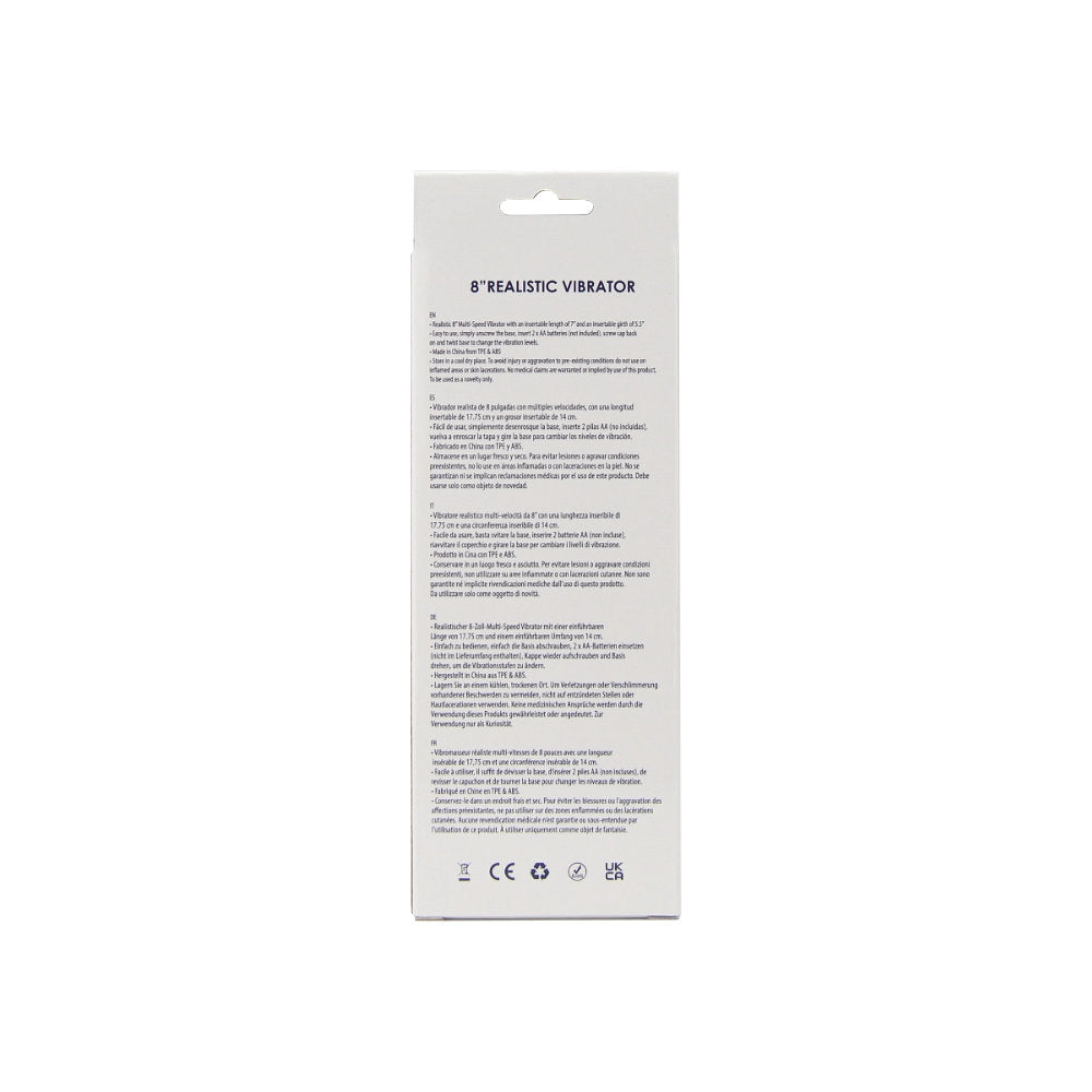 Loving Joy 7 inch Realistic Vibrator Purple värisevä dildo