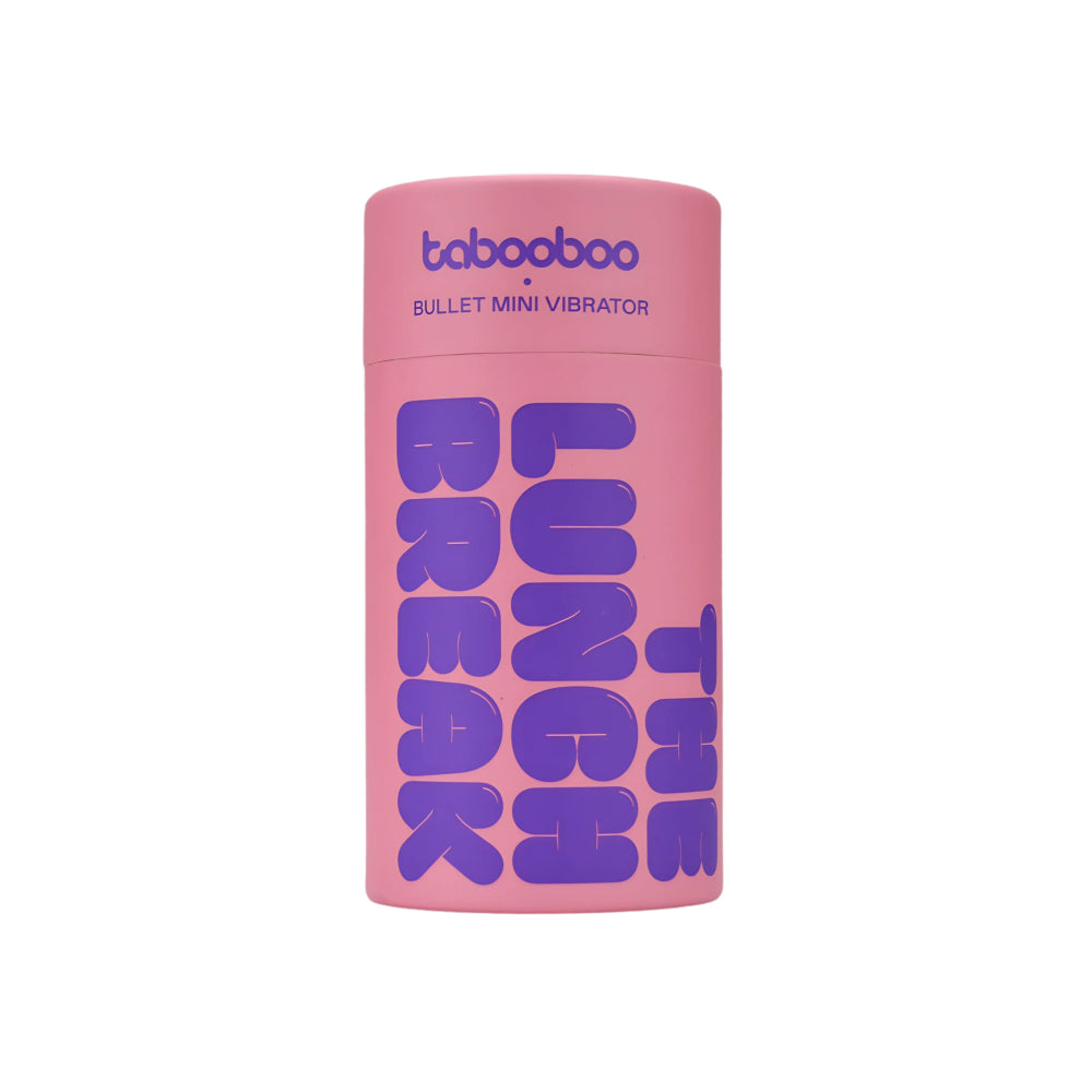 Tabooboo Lunch Break Bullet Vibrator, compact personal adult toy with discreet design and smooth surface for external stimulation.