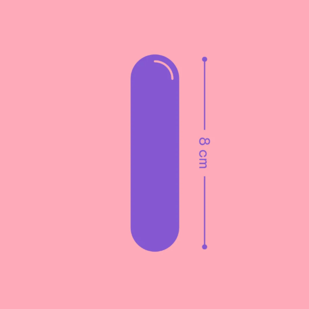 Tabooboo Lunch Break Bullet Vibrator, compact personal massager with discreet design and smooth surface, for intimate use.