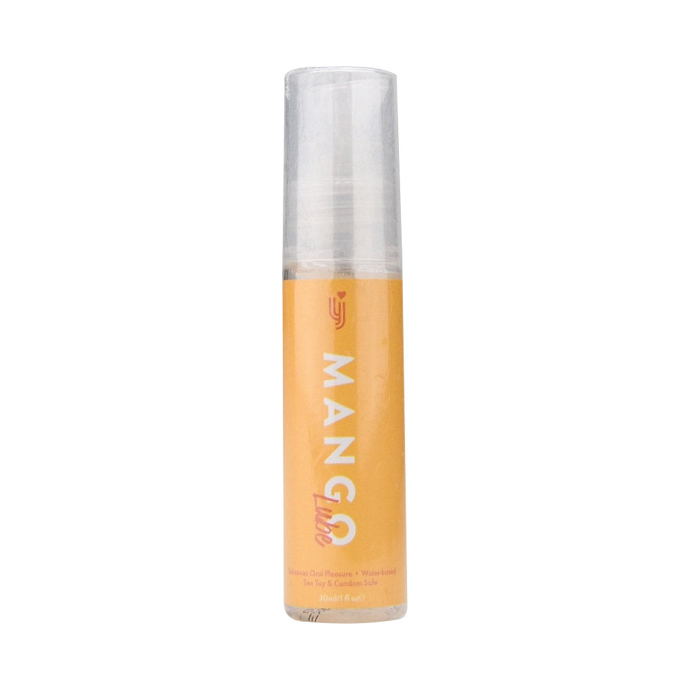 Loving Joy Mango flavored lubricant 30ml bottle with colorful packaging, designed for personal intimacy and smooth sensation.