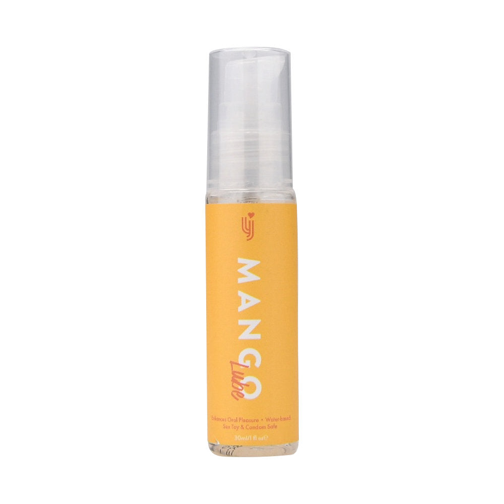 Loving Joy Mango Flavored Lubricant 30ml bottle with vibrant label, designed for intimate use and smooth application.