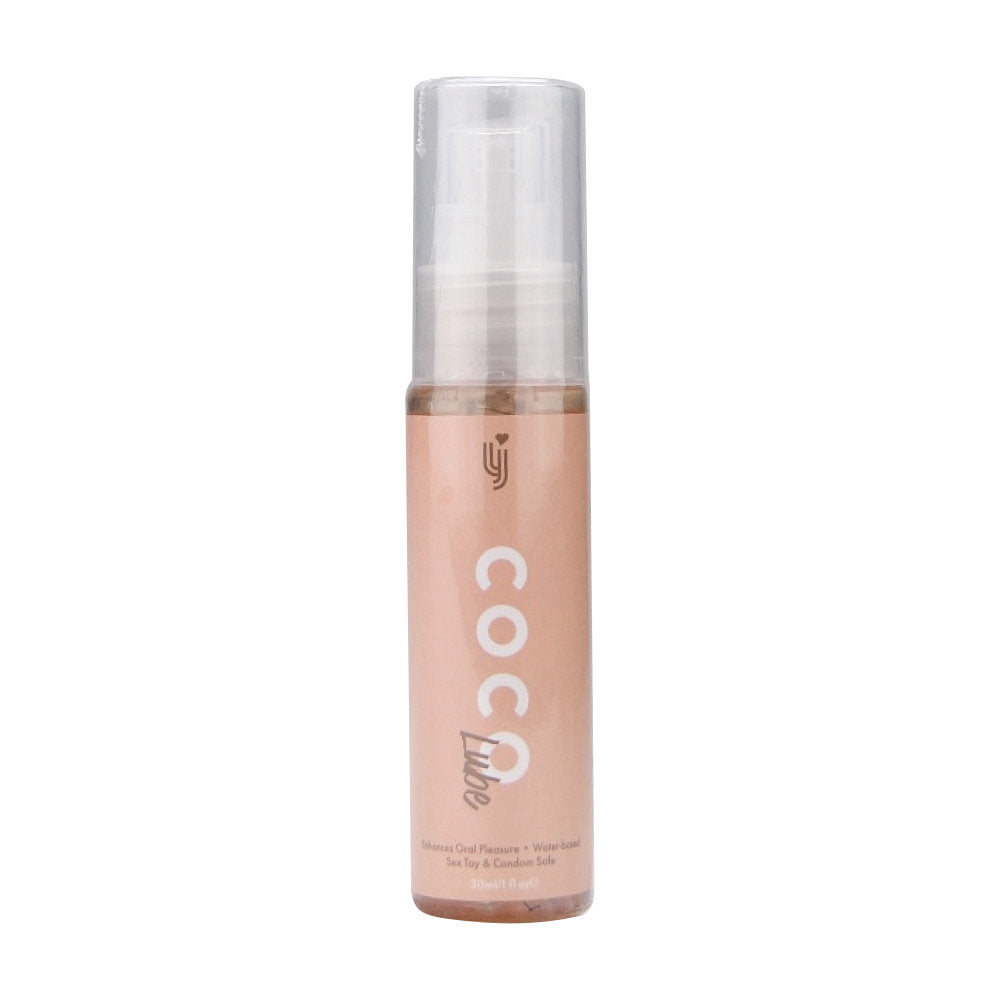 Loving Joy chocolate-flavored lubricant 30ml in sealed bottle, smooth and rich texture for intimate use.