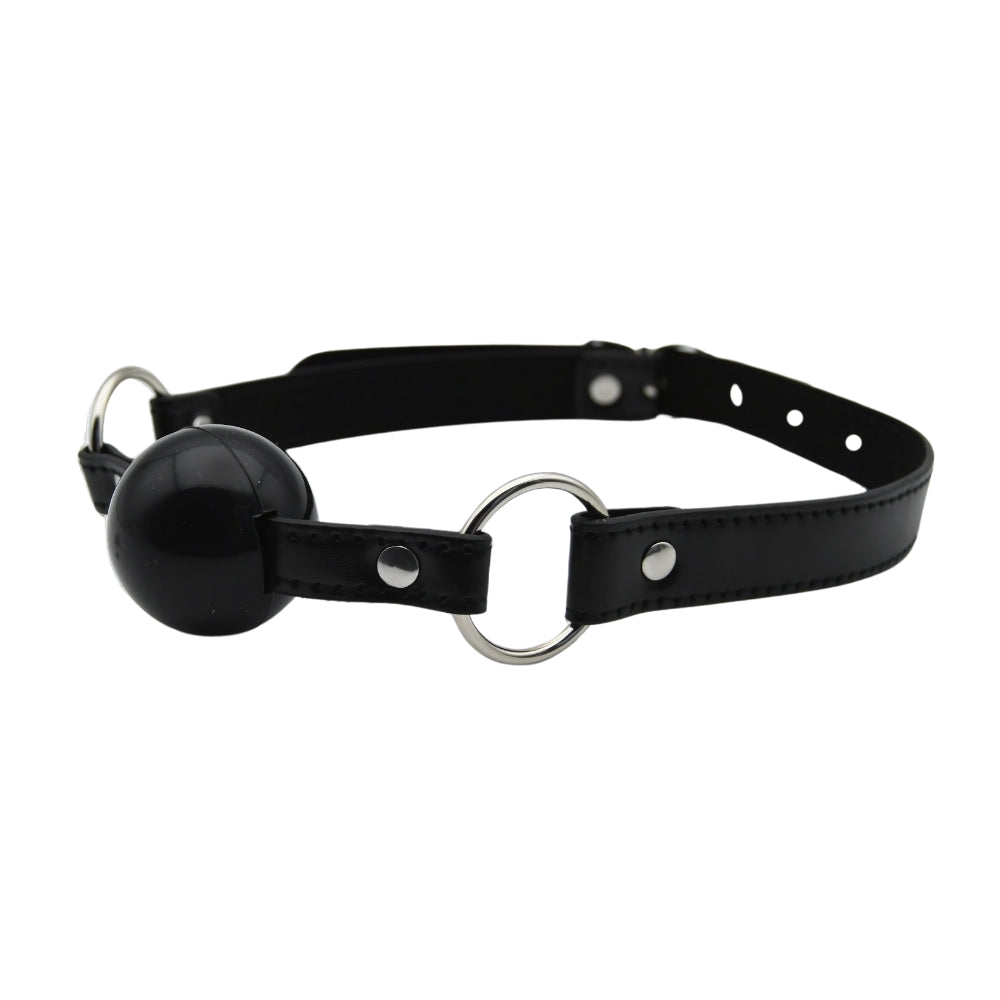 Bound to Play silicone ball gag with adjustable strap and smooth silicone ball for comfortable restraint.