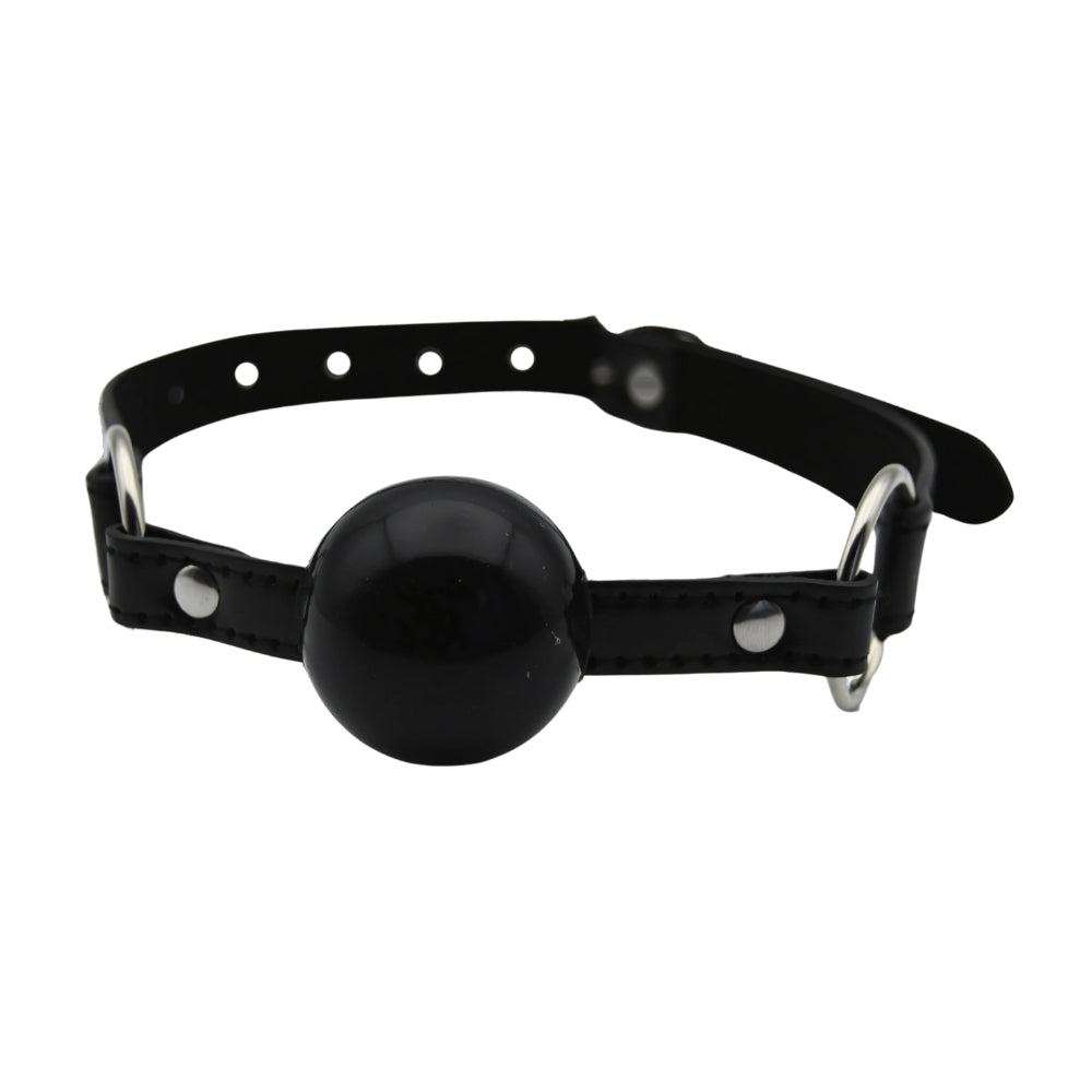 Bound to Play silicone ball gag with adjustable strap, designed for BDSM restraint and sensory play.