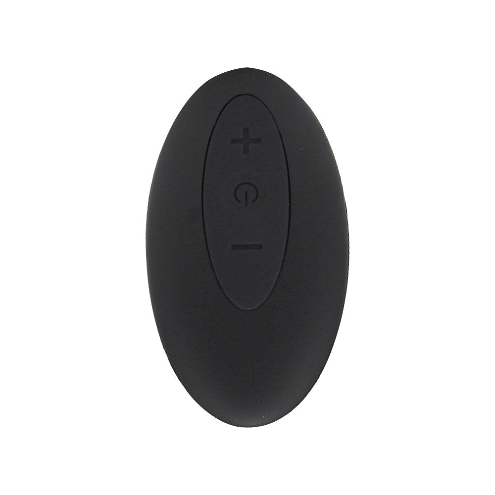 Rev-Pro 10-function remote-controlled prostate massager with anal beads, featuring sleek design and remote control for easy use.