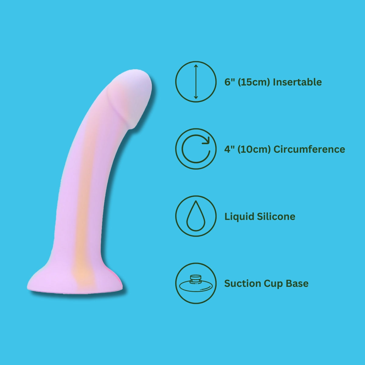 MINA Taro silicone dildo, soft and realistic-looking adult toy designed for intimate pleasure, shown in a neutral setting.