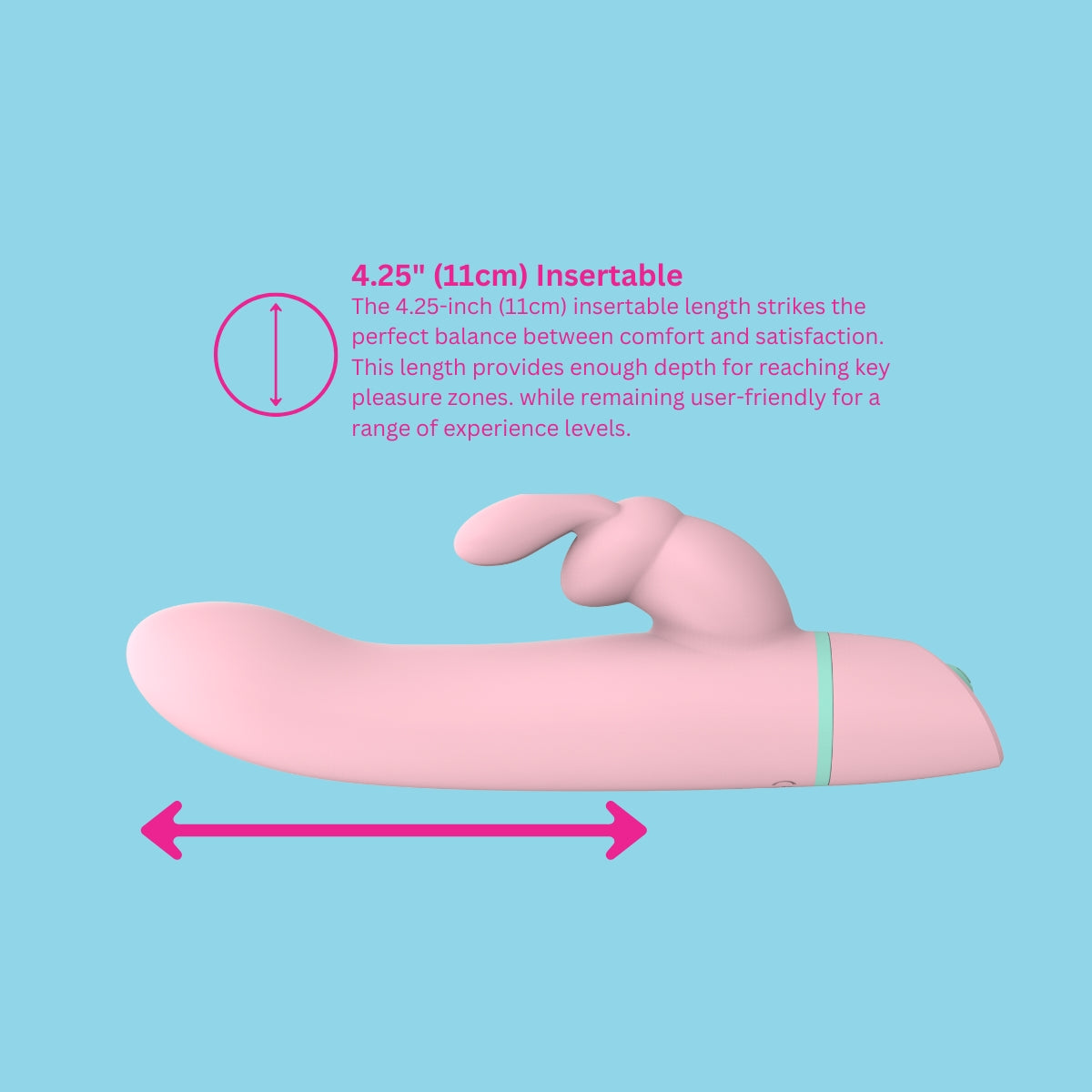 Mina Ripple Vibrating & Rotating Rabbit Vibrator pupuvibraattori