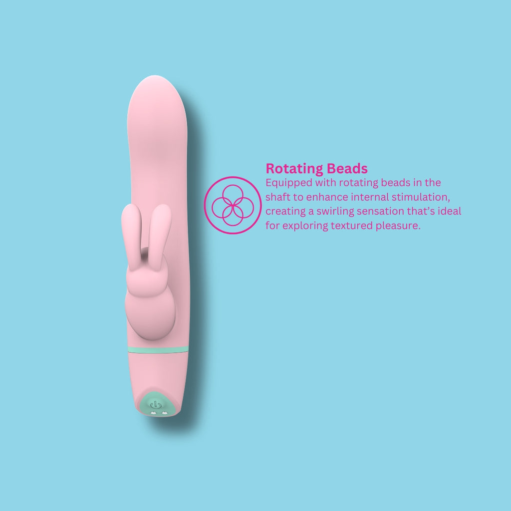 Mina Ripple Vibrating & Rotating Rabbit Vibrator pupuvibraattori