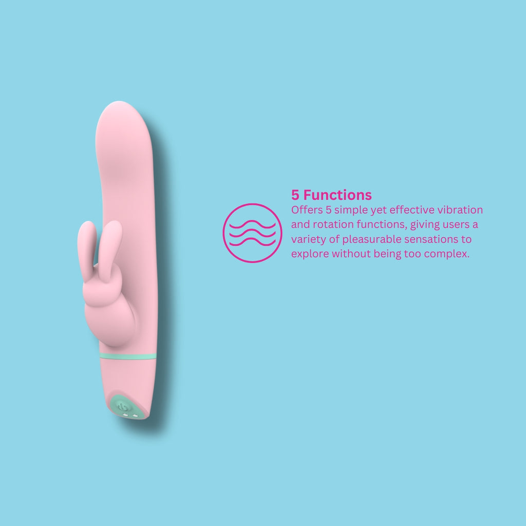 Mina Ripple Vibrating & Rotating Rabbit Vibrator pupuvibraattori