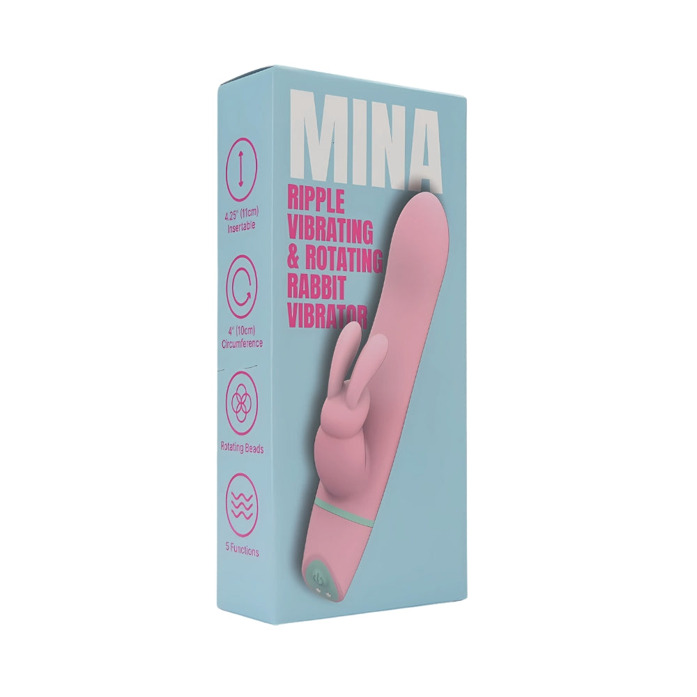 Mina Ripple Vibrating & Rotating Rabbit Vibrator pupuvibraattori