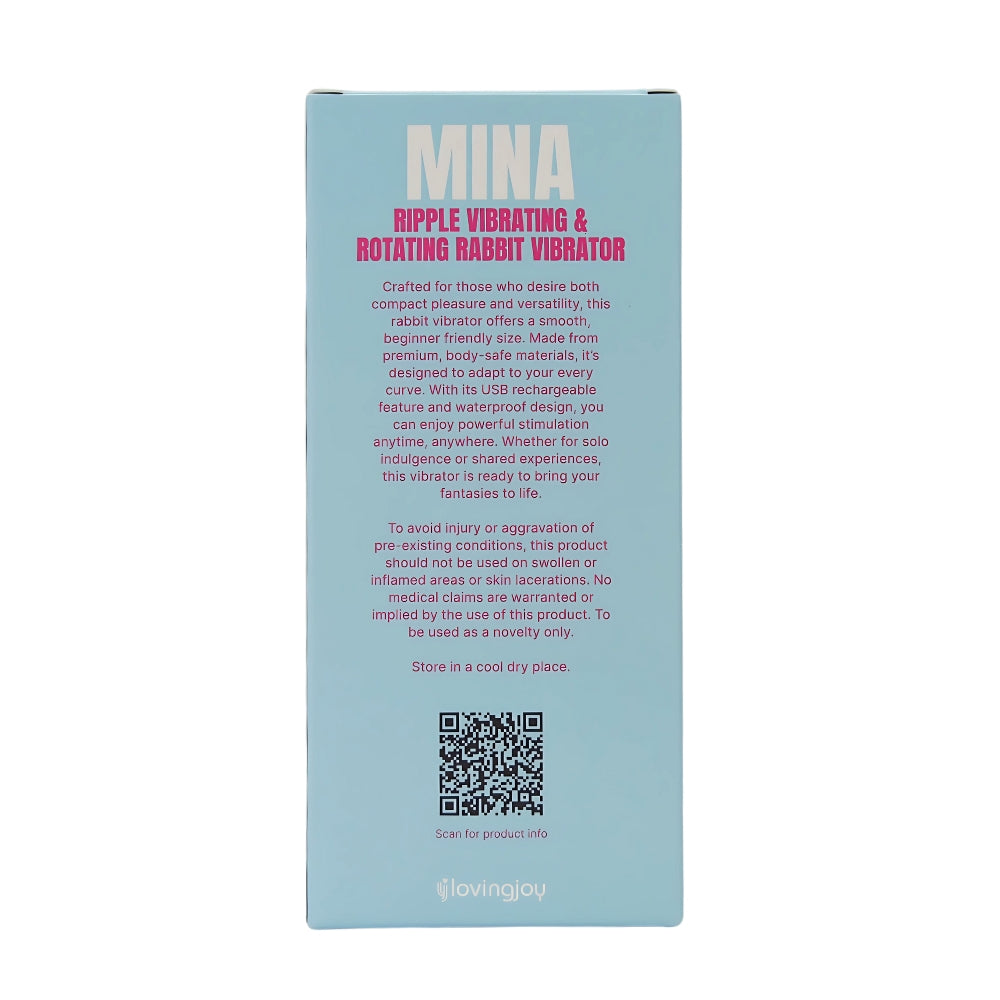 Mina Ripple Vibrating & Rotating Rabbit Vibrator pupuvibraattori