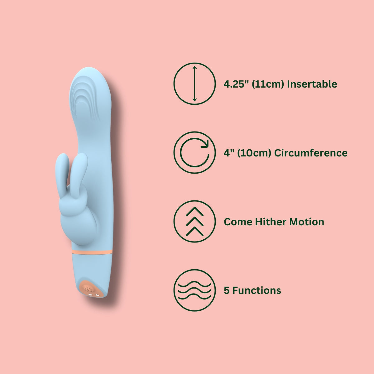 Mina Hail Come Hither Rabbit Vibrator pupuvibraattori
