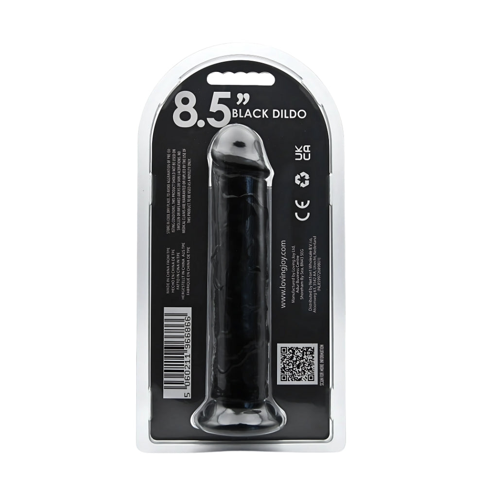 Loving Joy 8.5 Inch Suction Cup Dildo Black dildo