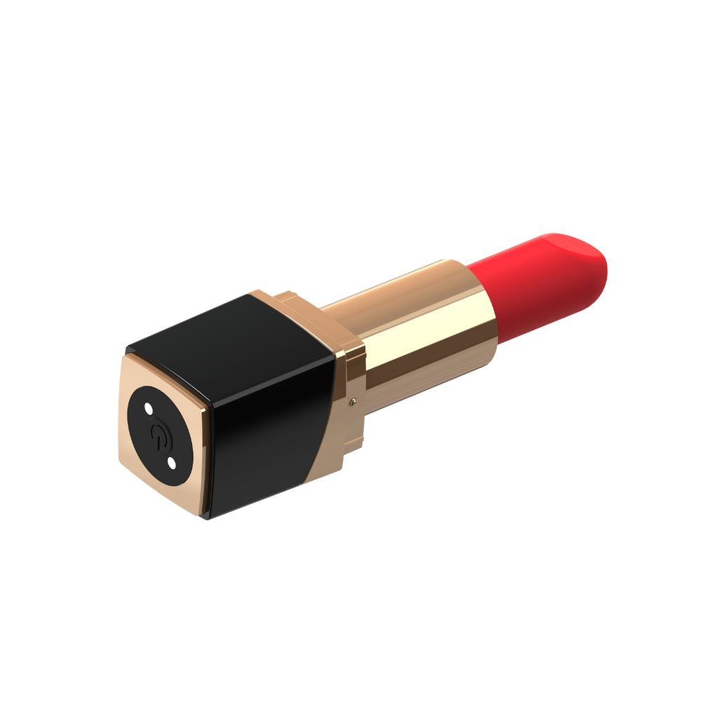MINA glossy lipstick-shaped clitoral vibrator with a sleek design, perfect for intimate pleasure and discreet use.