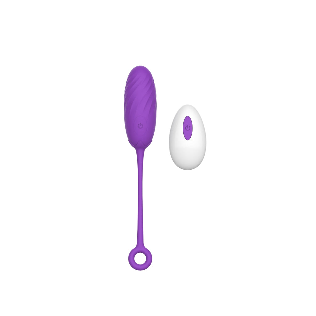 MINA Celeste 10-function love egg in soft silicone, featuring multiple vibration modes, shown with a sleek, smooth design.