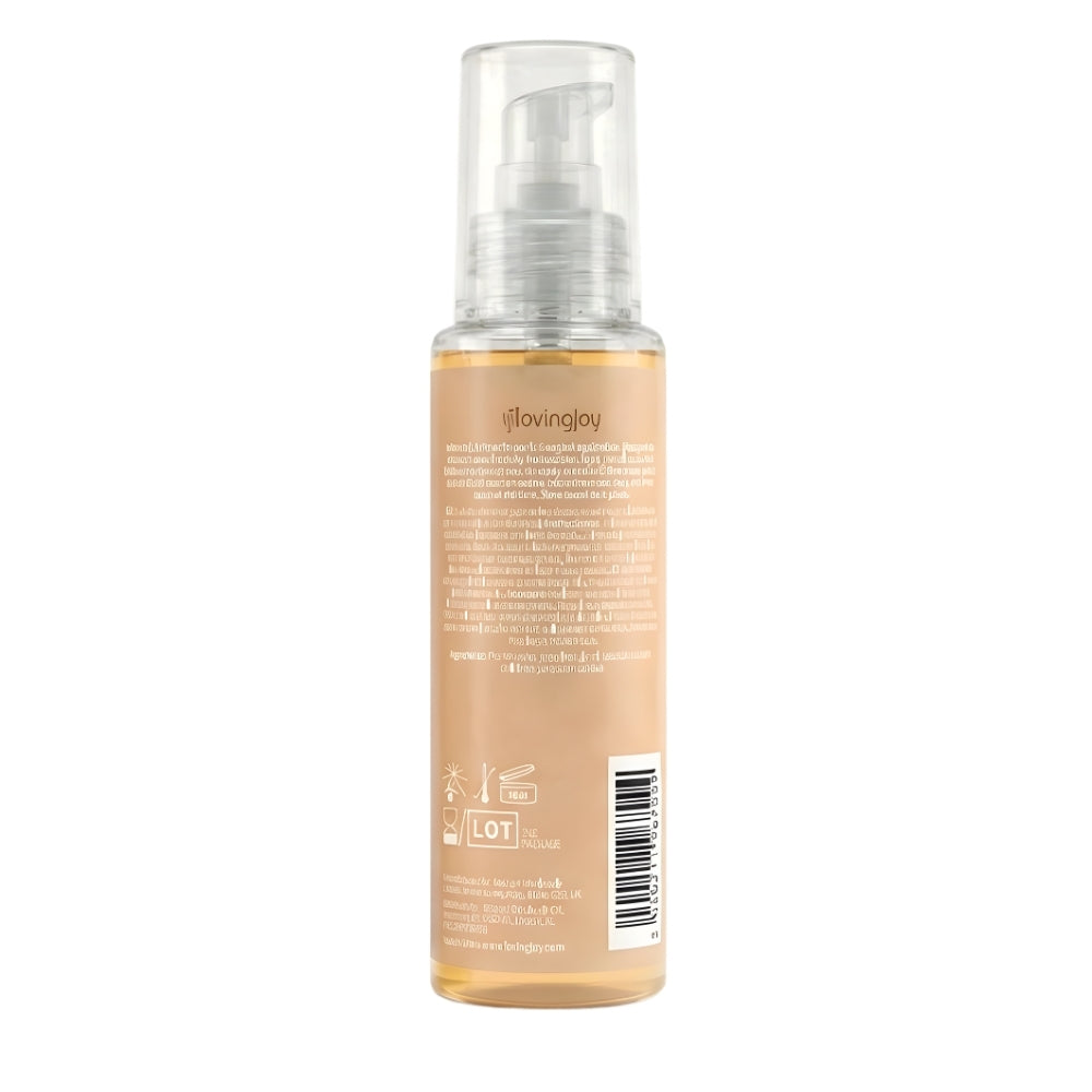 Loving Joy chocolate-flavored lubricant in 100ml bottle, smooth and creamy texture, suitable for personal intimate use.