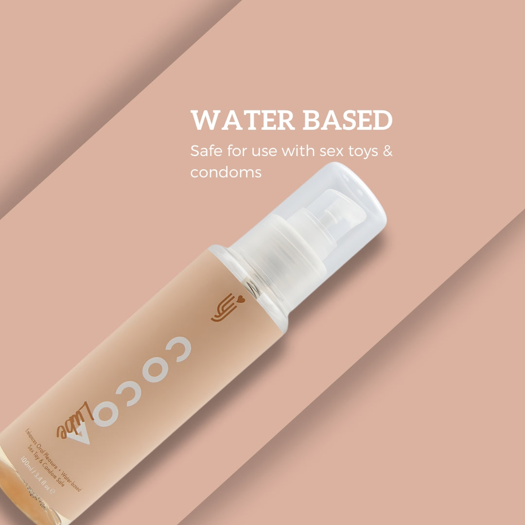 Loving Joy Chocolate Flavored Lubricant 100ml bottle, smooth and creamy texture, designed for intimate use.