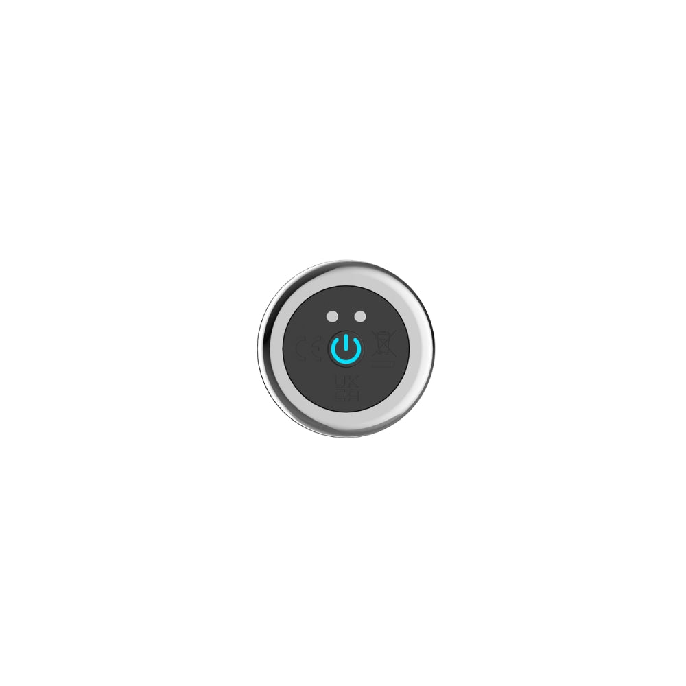 Toosh remote controlled metal vibrating butt plug with sleek design and ergonomic shape for enhanced pleasure.