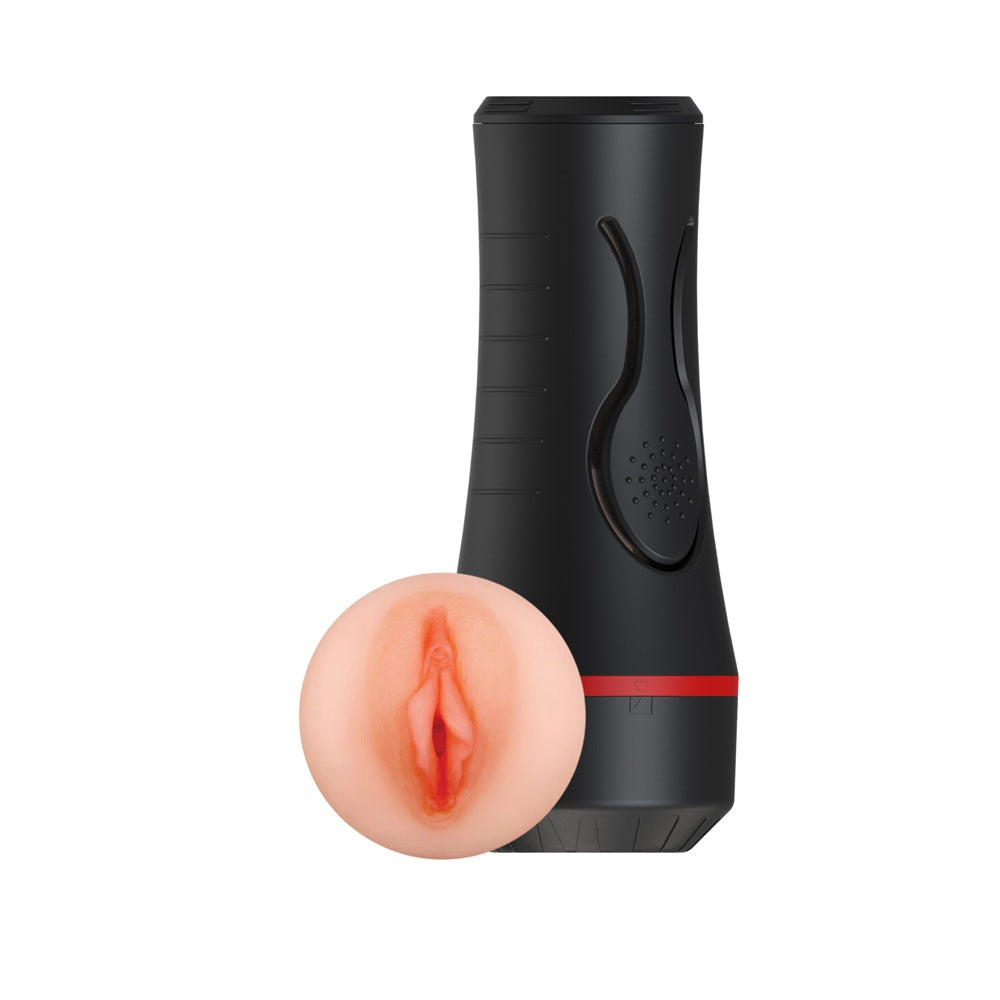 Rev Lite squeezable male masturbator, featuring soft texture and ergonomic design for enhanced pleasure.