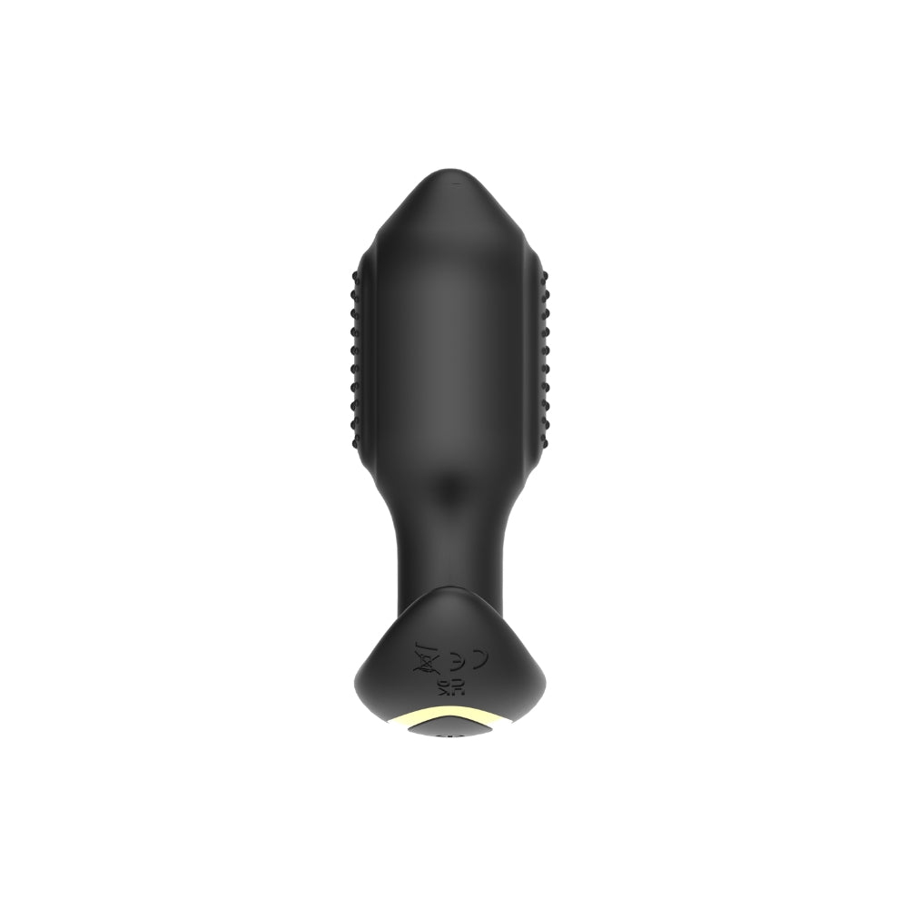 Remote controlled silicone vibrating butt plug by Toosh, featuring a smooth design and ergonomic shape for comfortable use.