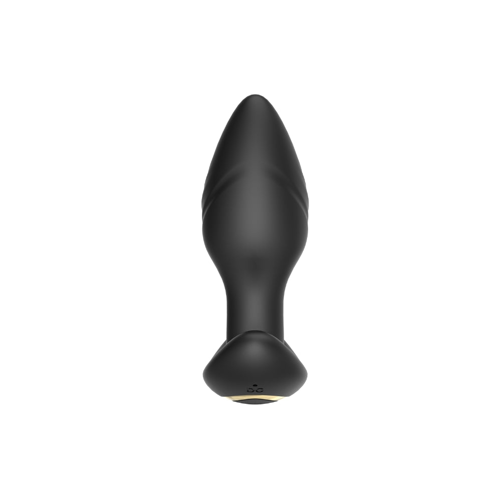 Toosh remote-controlled silicone butt plug with rotating and vibrating features, designed for enhanced pleasure.