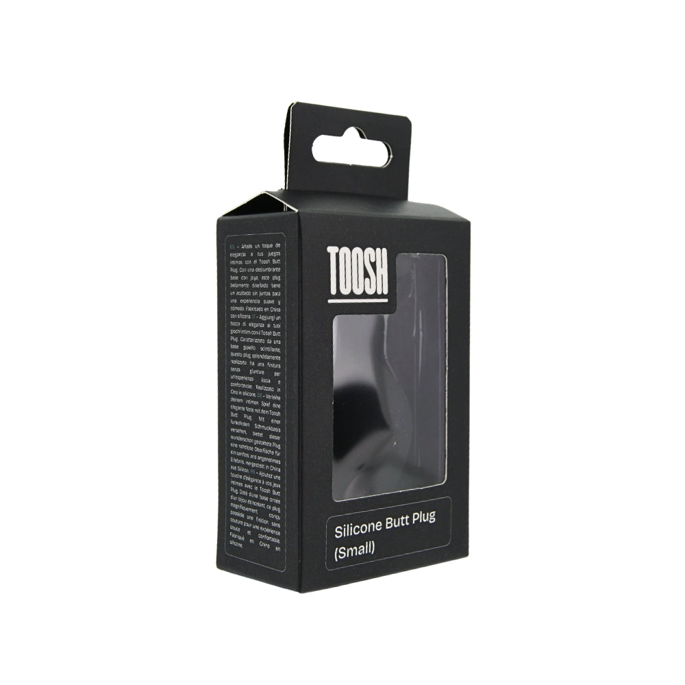 Toosh Black Silicone Butt Plug Small anaalitappi