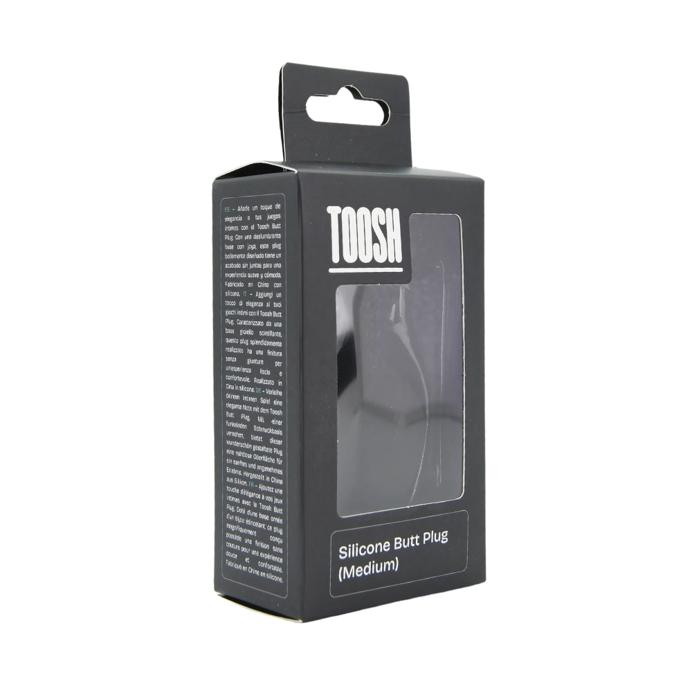 Toosh Black Silicone Butt Plug Medium anaalitappi