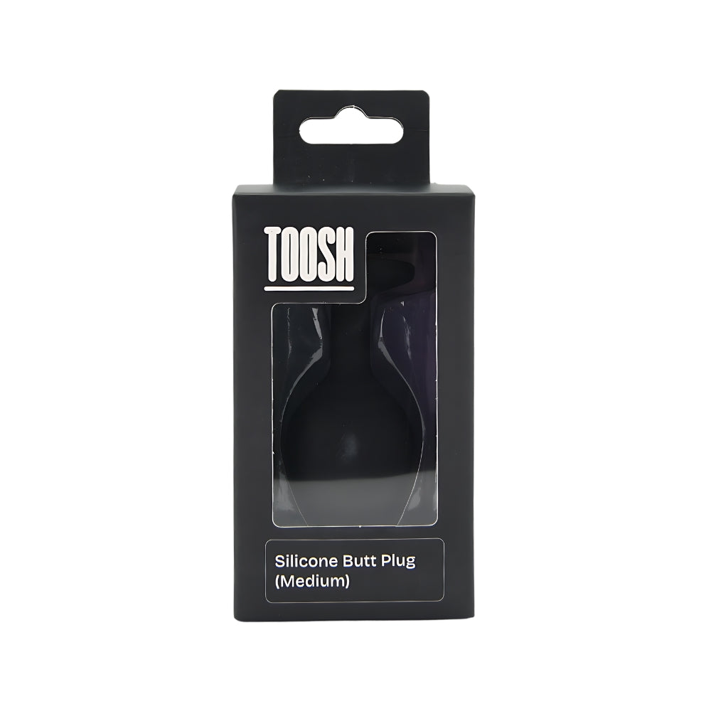 Toosh Black Silicone Butt Plug Medium anaalitappi