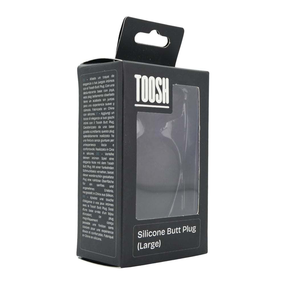 Toosh Black Silicone Butt Plug Large anaalitappi