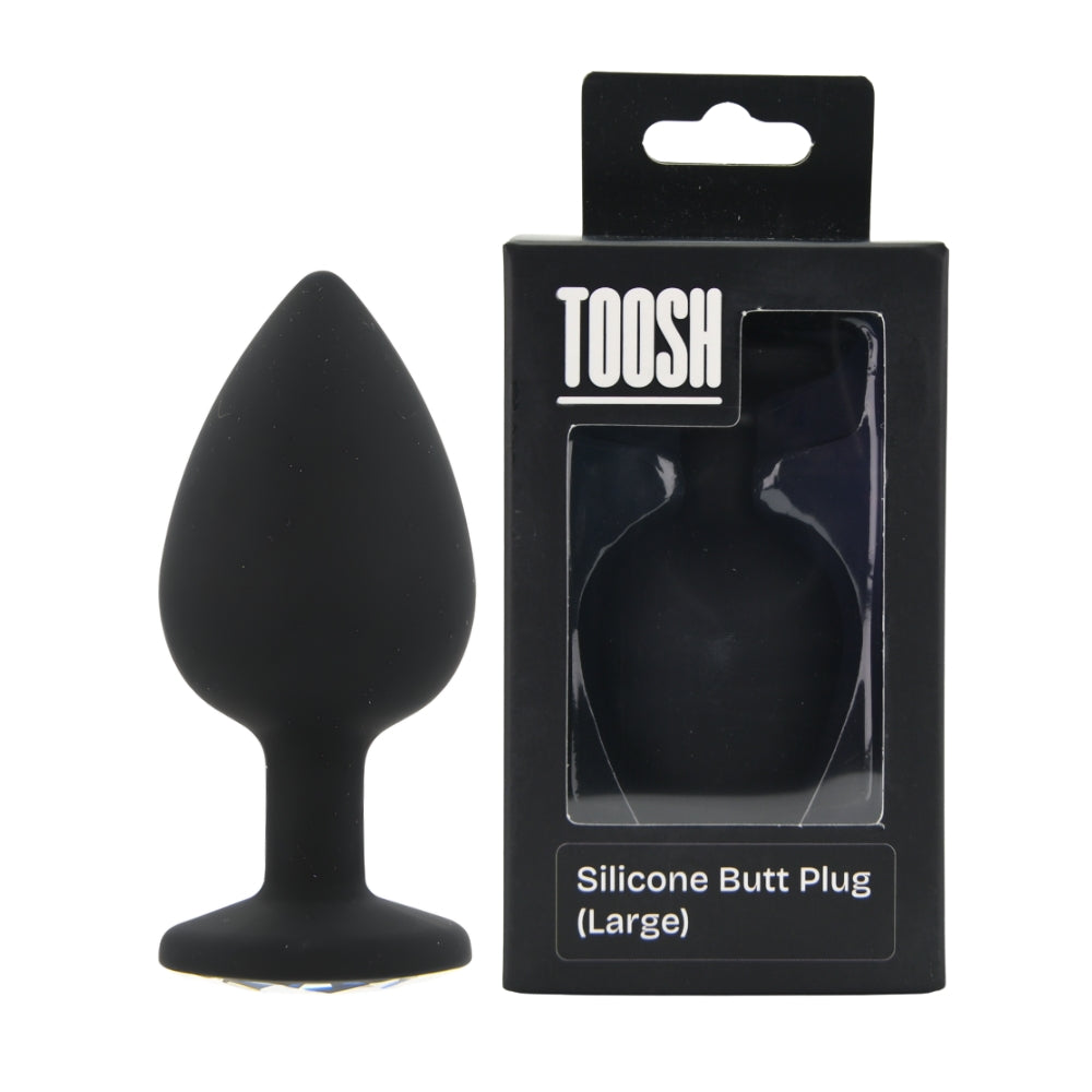 Toosh Black Silicone Butt Plug Large anaalitappi | intimi.fi