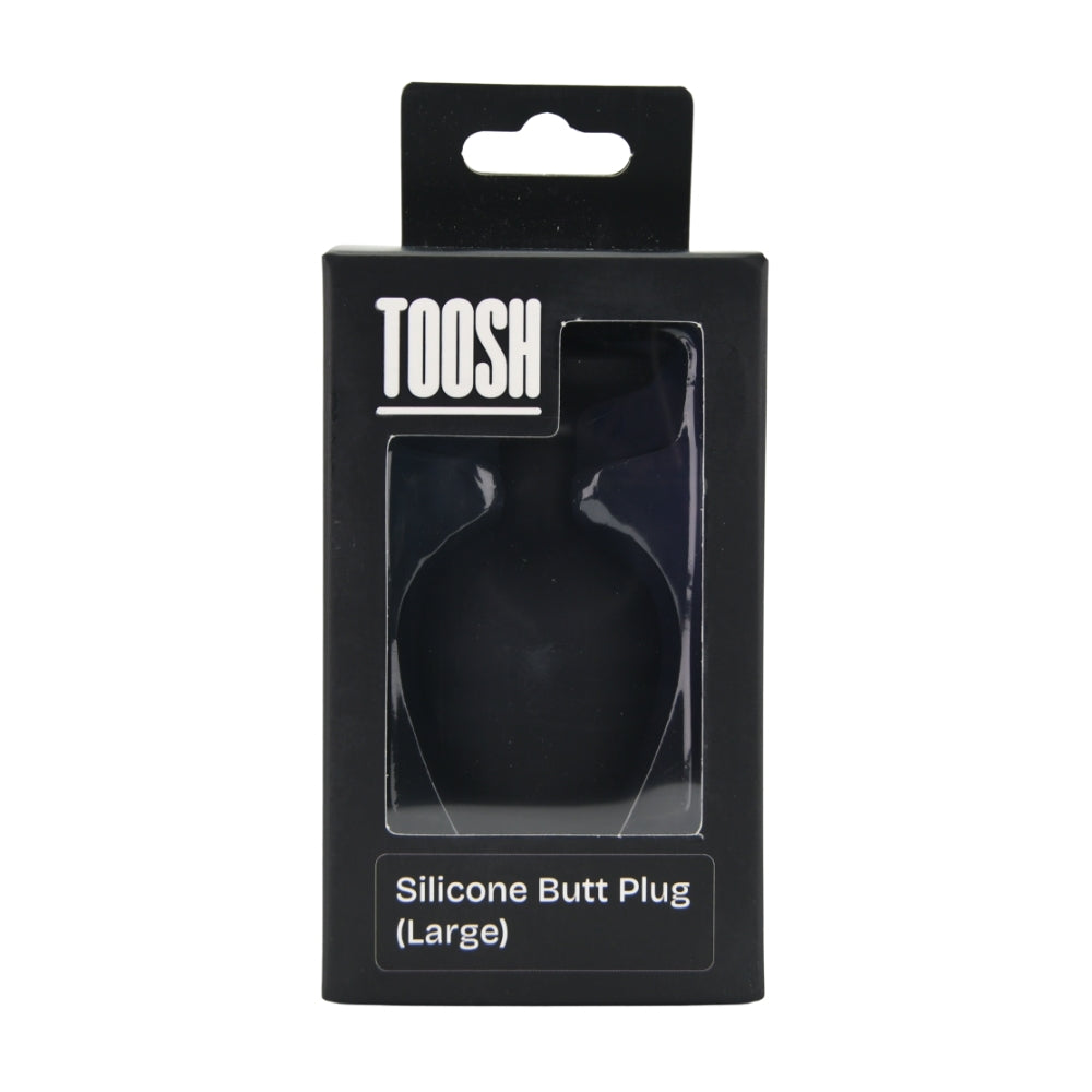Toosh Black Silicone Butt Plug Large anaalitappi