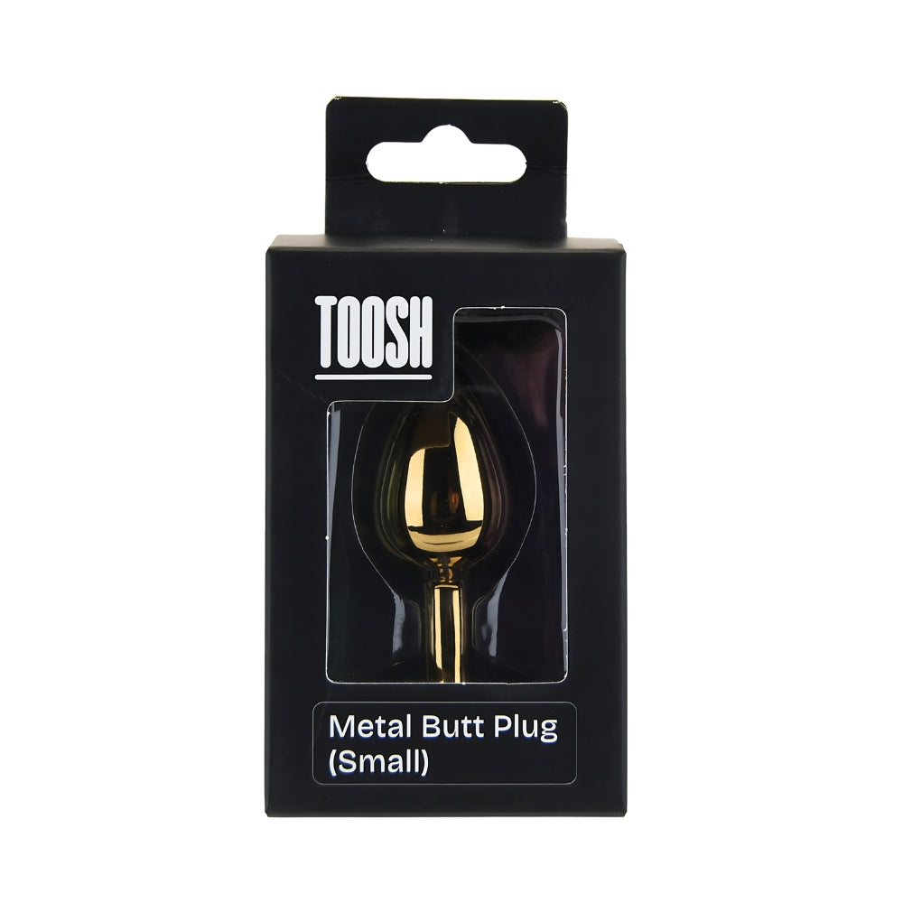 Toosh Gold Metal Butt Plug Small Red Stone anaalitappi