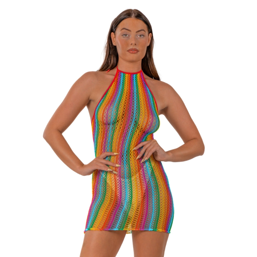Lace by LJ Rainbow Halter Neck Dress alusasu | intimi.fi