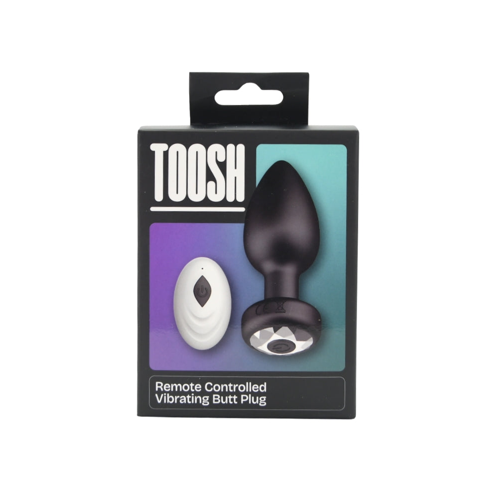 Toosh remote-controlled silicone vibrating butt plug with anal beads, flexible and discreet for intimate pleasure.