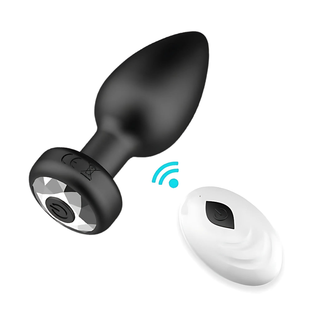 Toosh remote-controlled silicone vibrating anal beads, sleek and smooth butt plug for intimate pleasure and easy control.