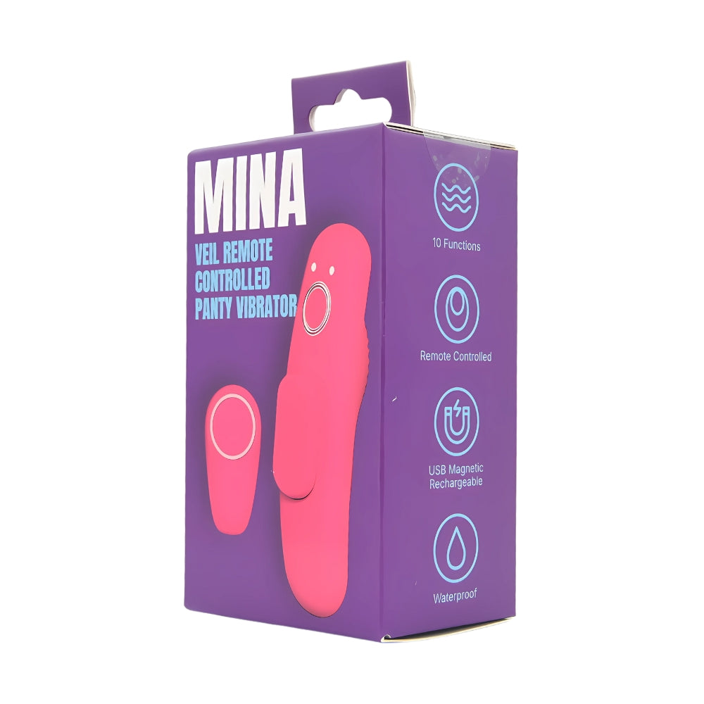 MINA Veil remote-controlled panty vibrator, a discreet clitoral vibrator with sleek design and remote control for added pleasure.