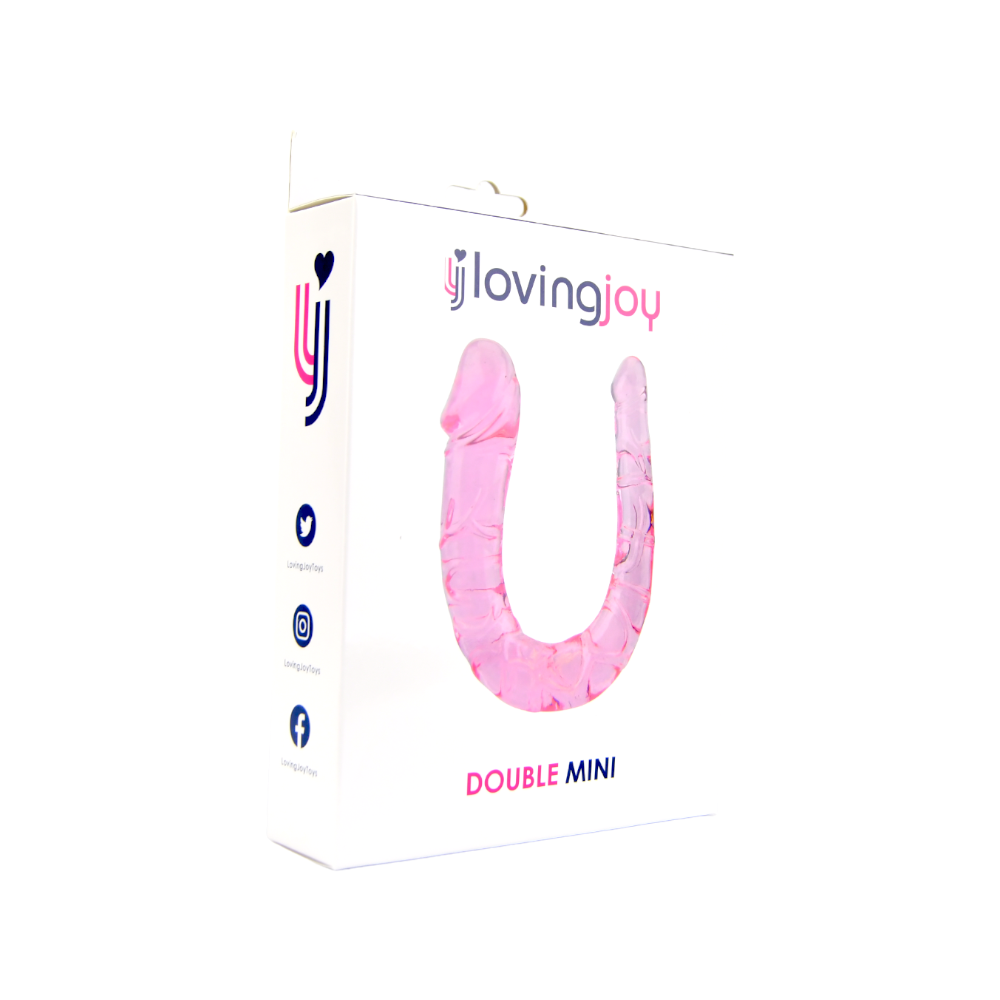Loving Joy Double Mini Dildo Pink kaksipäinen dildo