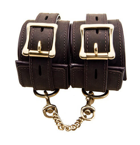 BOUND Nubuck Leather Ankle Restraints - intimi