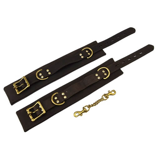 BOUND Nubuck Leather Ankle Restraints - intimi