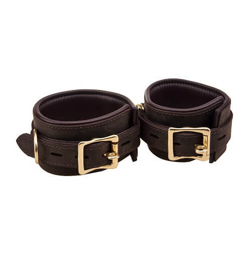 BOUND Nubuck Leather Ankle Restraints - intimi