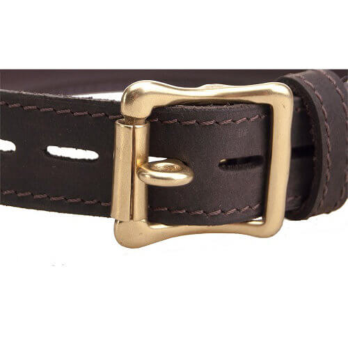 BOUND Nubuck Leather Choker with 'O' Ring - intimi