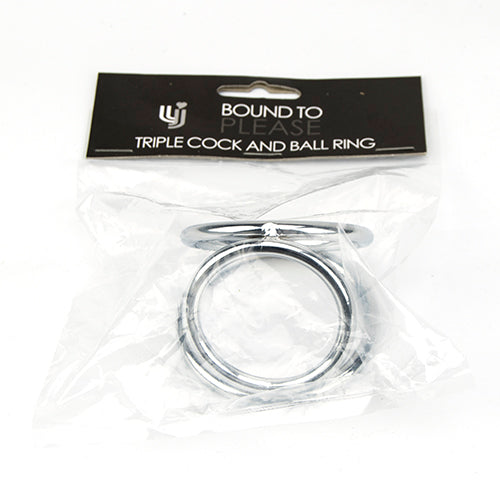 Bound to Please Triple Cock and Ball Ring penisrengas