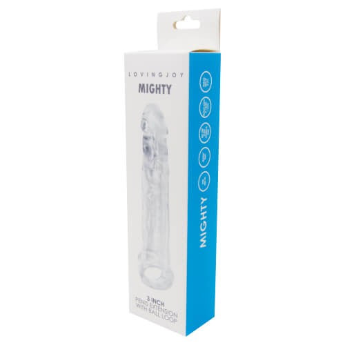 Loving Joy Mighty 3 Inch Penis Extension with Ball Loop penissuojus