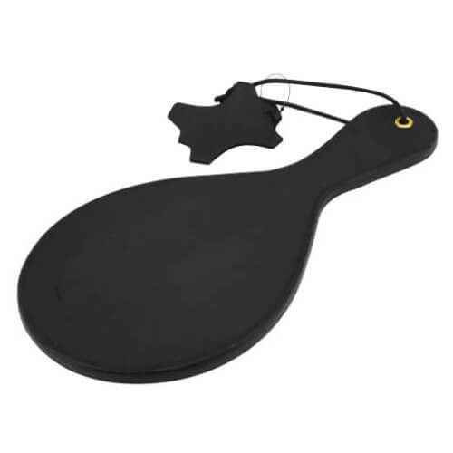 Bound Noir Nubuck Leather Paddle with Brass Stud Detail BDSM-väline