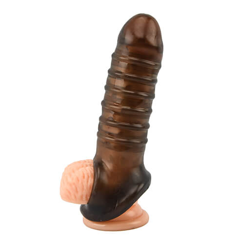 Loving Joy Boss Textured Penis Sleeve with Ball Loop penissuojus