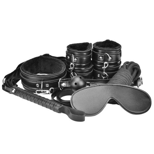 Loving Joy Beginner's Bondage Kit Black (8 Piece) intiimituotesetti | intimi.fi