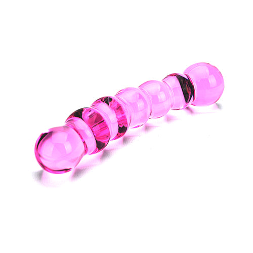 Spectrum Ribbed Glass Dildo - intimi