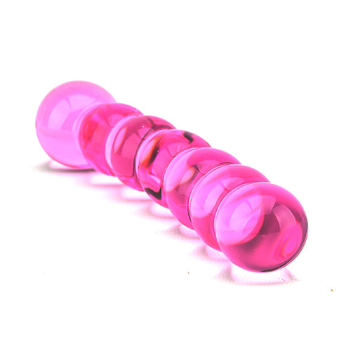 Spectrum Ribbed Glass Dildo - intimi